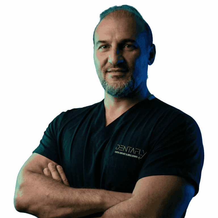 Dr. Erdal Eker at Dentafly London providing advanced dental implant and cosmetic dentistry treatments